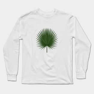 green palm leaf design Long Sleeve T-Shirt